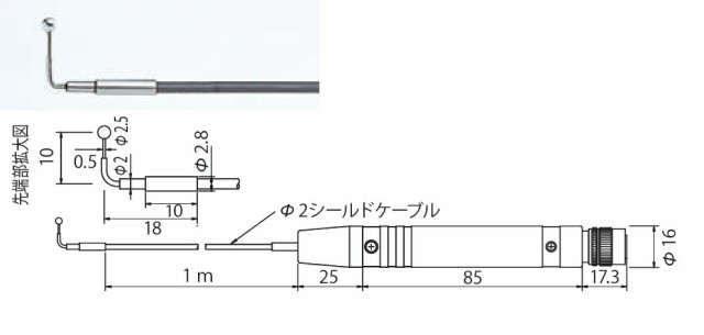 KANOMAX 6552-21 クリモマスター風速計プローブ 成績書付 日本カノマックス