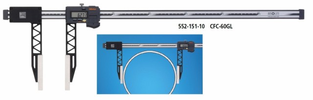 ミツトヨ 552-151-10 CFC-60GL デジタルノギス ABSクーラントプルーフカーボンキャリパ ロングジョウタイプ 防水 防塵 IP66 長尺 軽量