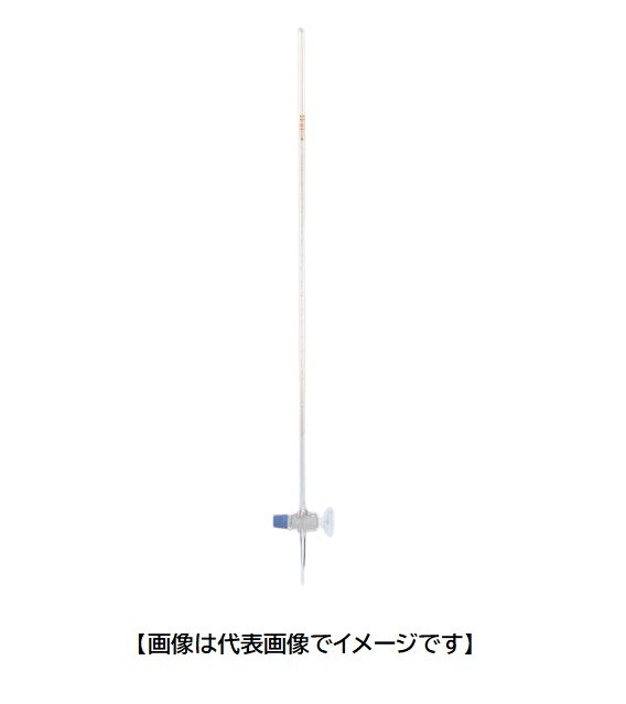 柴田科学 021110-100 100ml 硝子コック付 柴田 活栓付ビューレット 白