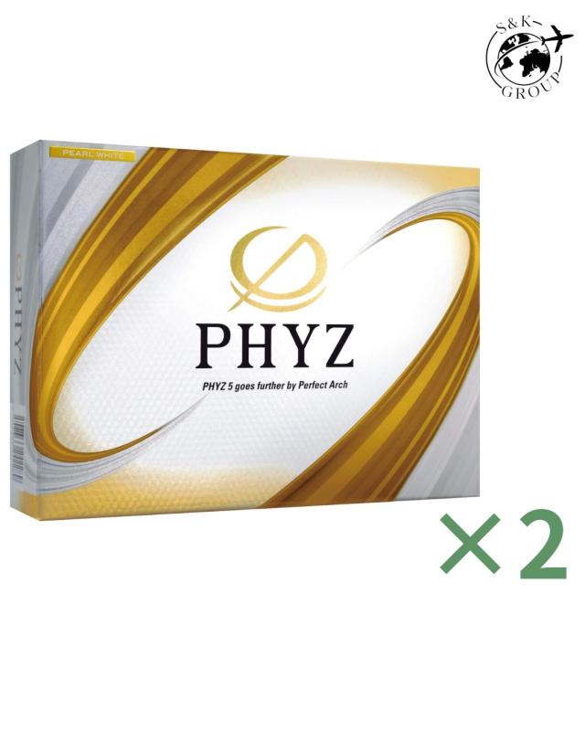 2個セット　BRIDGESTONE(ブリヂストン)ゴルフボール19PHYZ 12球入 パール 千葉北倉庫