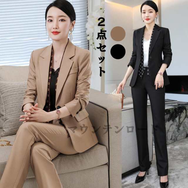 卒業式 服 母 パンツスーツ レディース 40代 50代 30代 おしゃれ 20代 2点セット 入学式 春 秋冬 服装 ママ セレモニー フォーマルスーツの通販は 6,695円