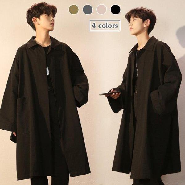 スプリングコート メンズ コート 春 スタイリッシュ トレンチコート ゆったり アウター レトロ メンズコート 通勤 秋コート お洒落の通販は 5,582円
