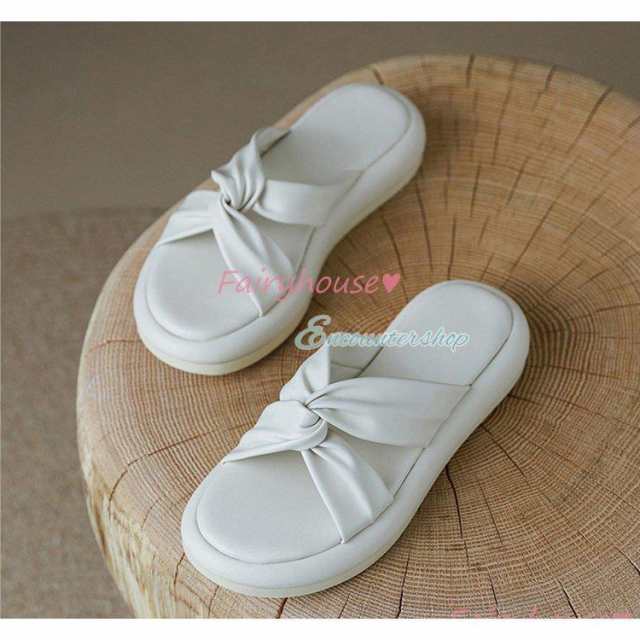 サンダル ミュール シューズ レディース 春夏 サボサンダル 厚底靴ミュールサンダル 美脚 履きやすい 痛くない 靴 ビーチミュールシューの通販は