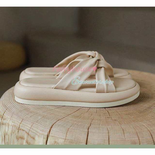 サンダル ミュール シューズ レディース 春夏 サボサンダル 厚底靴ミュールサンダル 美脚 履きやすい 痛くない 靴 ビーチミュールシューの通販は