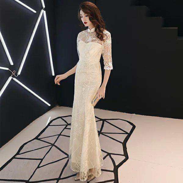 韓国パーティードレス ワンピース ドレス 可愛い 総柄 花柄 マオカラー 春 夏 秋 ロング丈 五分袖 オルチャン きれいめ 上品 お呼ばの通販は 韓国パーティードレス ワンピース ドレス 可愛い 総柄 花柄 マオカラー 春 夏 秋 ロング丈 五分袖 オルチャン きれいめ 上品 お呼ばの通販は