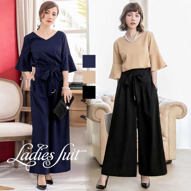 パンツスーツ パンツ ドレス 結婚式 入学式 卒園式 フォーマル パンツスタイル パンツスーツ スーツ レディース 二次会 カジュアル 謝恩の通販は 6,949円