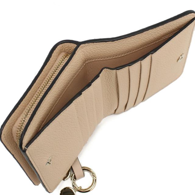 クロエ CHLOE 二つ折り財布 小銭入付き アルファベット ミニ財布 レディース ブランドCHC22WP765F57　6J5CEMENT PINK ピンク系_3