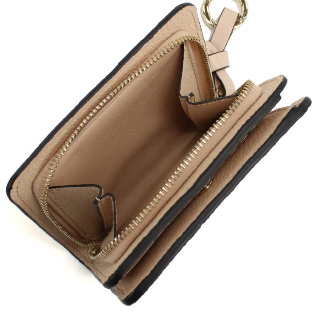 クロエ CHLOE 二つ折り財布 小銭入付き アルファベット ミニ財布 レディース ブランドCHC22WP765F57　6J5CEMENT PINK ピンク系_4