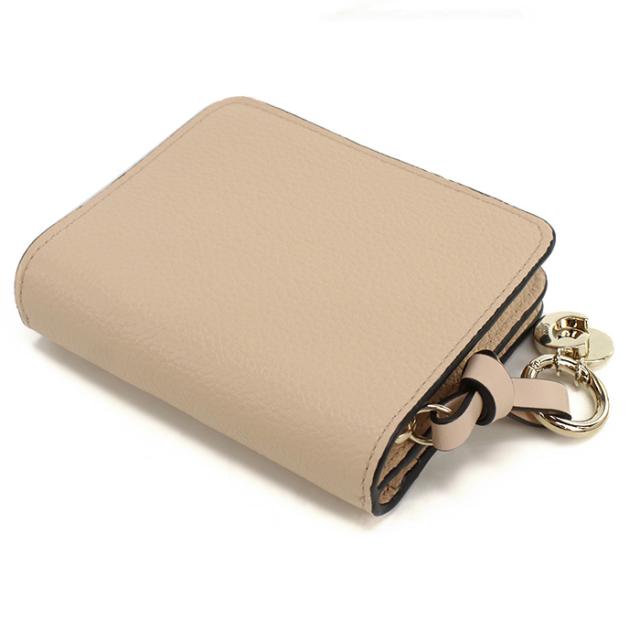 クロエ CHLOE 二つ折り財布 小銭入付き アルファベット ミニ財布 レディース ブランドCHC22WP765F57　6J5CEMENT PINK ピンク系_5