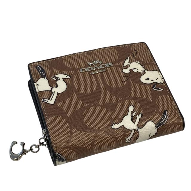 コーチ COACH スヌーピー コラボ 二つ折り財布 COACH X PEANUTS