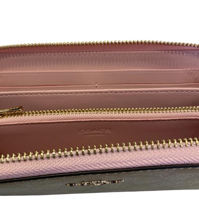 コーチ COACH 長財布 レディース シグネチャー ラウンドファスナー