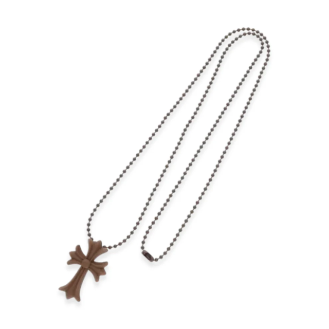 クロムハーツ CHROME HEARTS シリコンネックレス ブラウン