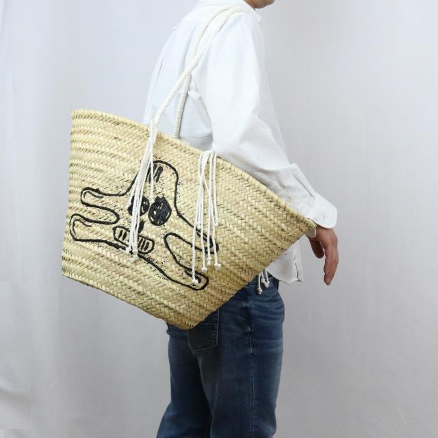 セリーヌ CELINE トートバッグ カゴバッグ 19271 2CGW 38NO ベージュ系 kago-01 かごバッグ_4