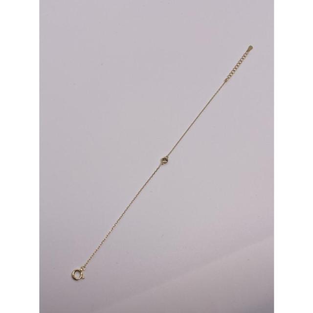 K18 ダイヤモンドブレスレット 一粒石 0.10ct プレゼント お祝い ホワイトデーの通販は