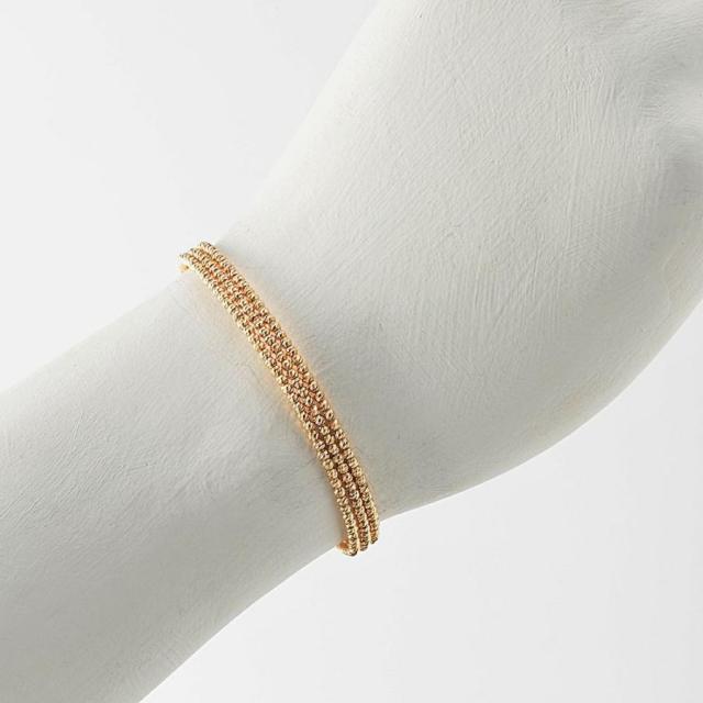 K18PG キラキラバングル 13cm ６.０mm ローズゴールド お祝い プレゼントの通販は