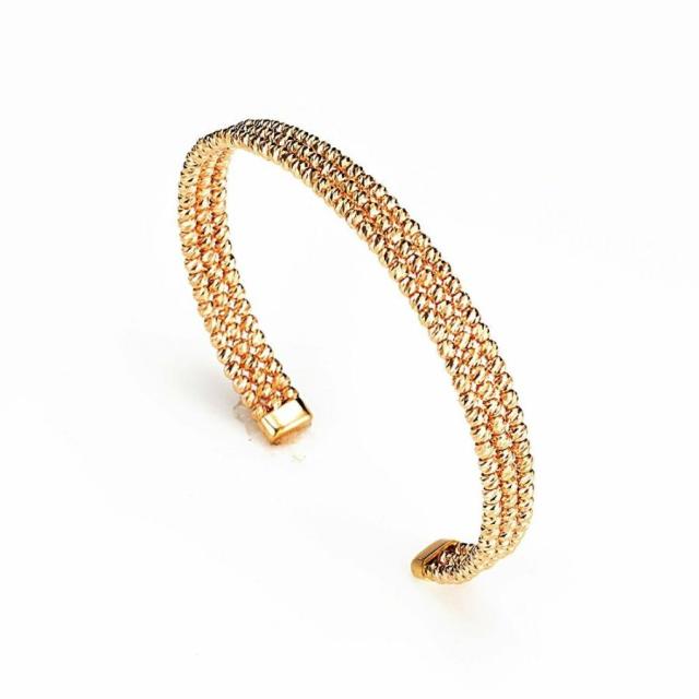 K18PG キラキラバングル 13cm ６.０mm ローズゴールド お祝い プレゼントの通販は