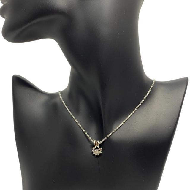 PT900 PT850 ダイヤモンド ネックレス ペンダント 0.30ct Uesd 