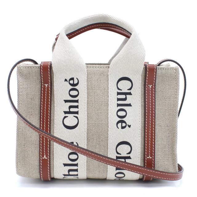Chloe クロエ CHC22AP237I26 トートバッグ WHITE-BROWN ホワイト系 レディース_1