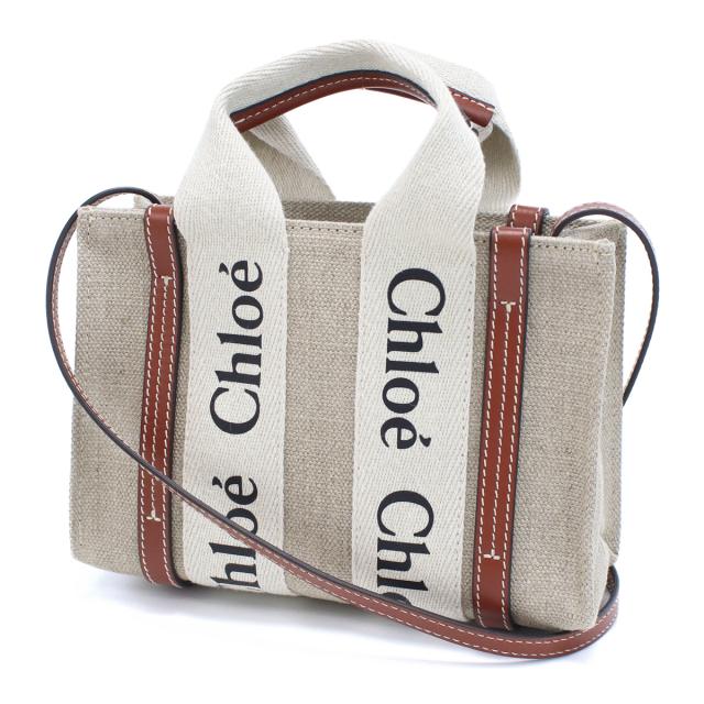Chloe クロエ CHC22AP237I26 トートバッグ WHITE-BROWN ホワイト系 レディース_2