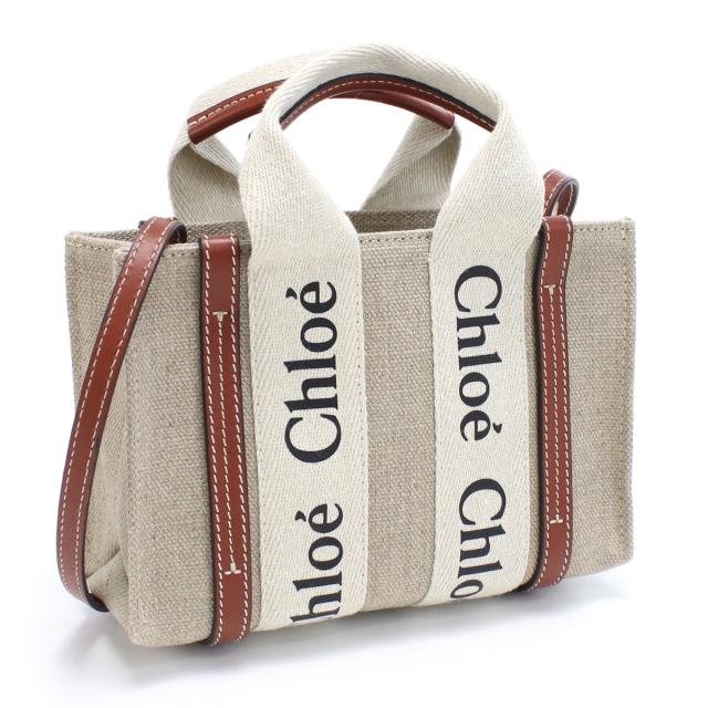 Chloe クロエ CHC22AP237I26 トートバッグ WHITE-BROWN ホワイト系 レディース_4