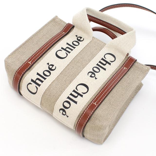 Chloe クロエ CHC22AP237I26 トートバッグ WHITE-BROWN ホワイト系 レディース_8