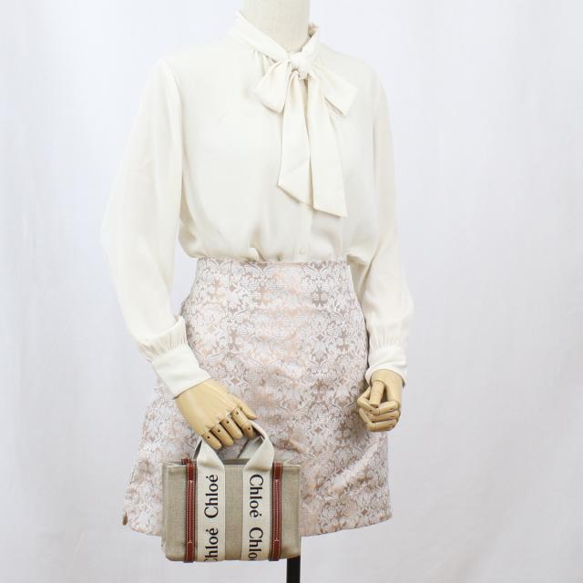 Chloe クロエ CHC22AP237I26 トートバッグ WHITE-BROWN ホワイト系 レディース_10