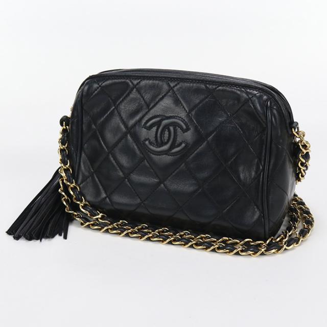 CHANEL シャネル チェーンショルダーバッグ マトラッセ ショルダー ラムスキン  【中古】 レディース