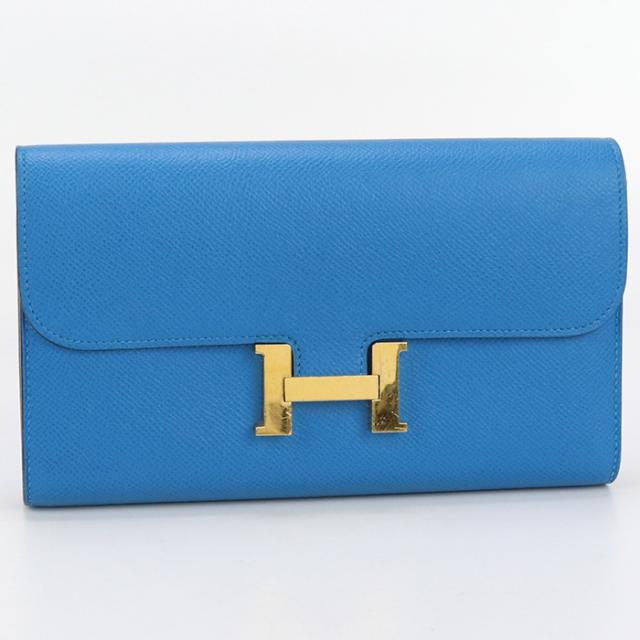 HERMES エルメス コンスタンス ロング 長財布ニ折小銭入付き エプソン  【中古】 ユニセックス Aランクの通販は
