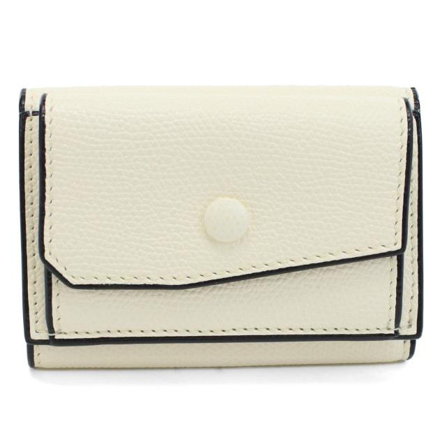 Valextra ヴァレクストラ V8L26 三折財布小銭入付き ホワイト系 レディース 新品 未使用