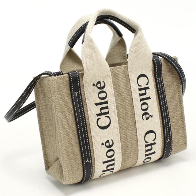 Chloe クロエ CHC22AP237I26 トートバッグ WHITE-BLUE ベージュ系 レディース　新品_4