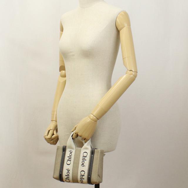 Chloe クロエ CHC22AP237I26 トートバッグ WHITE-BLUE ベージュ系 レディース　新品_9
