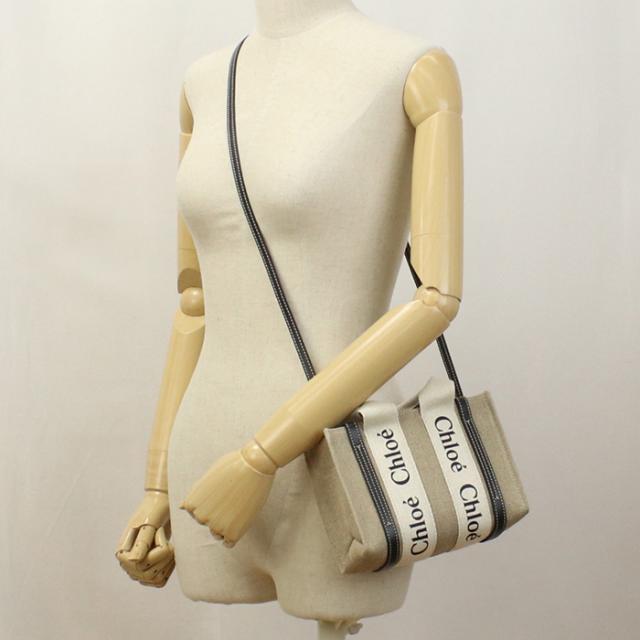 Chloe クロエ CHC22AP237I26 トートバッグ WHITE-BLUE ベージュ系 レディース　新品_10