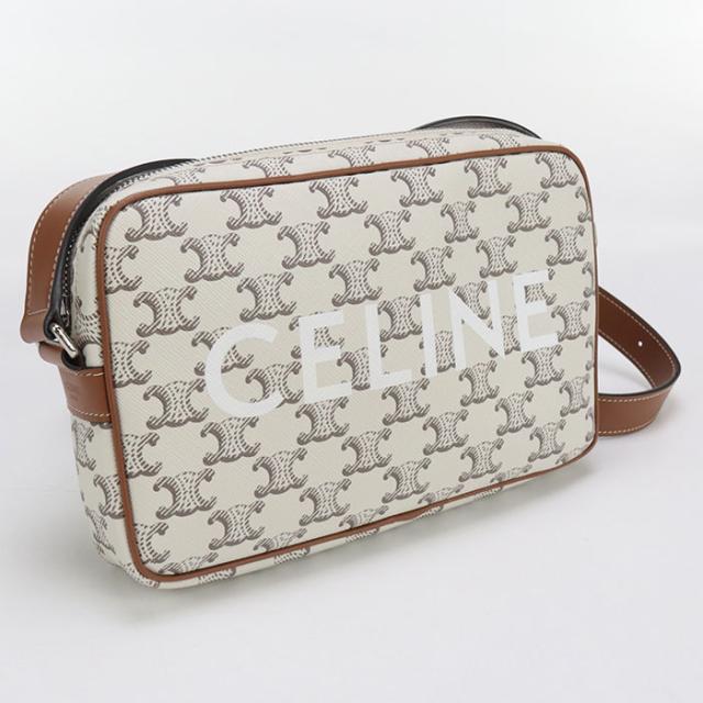 【中古】CELINE セリーヌ トリオンフキャンバス 斜め掛け ショルダーバッグ PVC レディース
