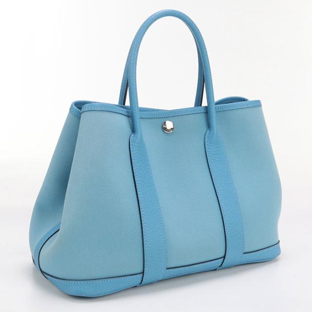 【中古】HERMES エルメス ガーデンパーティーTPM トートバッグ トワルオフィシエ レディース Aランク