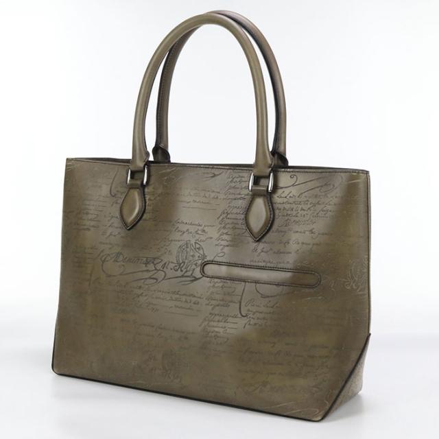 【中古】Berluti ベルルッティ トゥジュール  スクリットレザー トートバッグ/ヴェネツィアレザー メンズ　Aランク