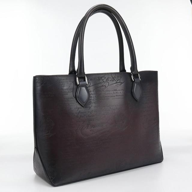 【中古】Berluti ベルルッティ トゥジュール スクリット トートバッグ レザー メンズ　Aランク