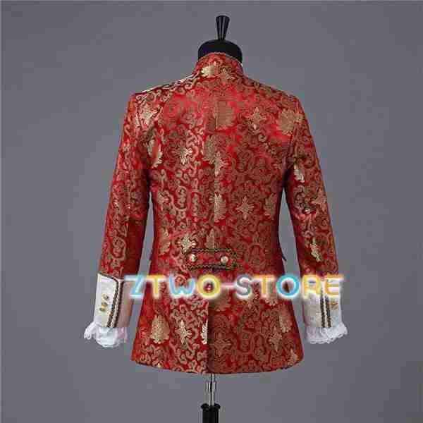 S/M/L/XL/2XL コスプレ衣装 王子様 貴族 メンズ 服服装 伯爵 男性用スーツ 5点セット 中世 大人 演奏会の通販は