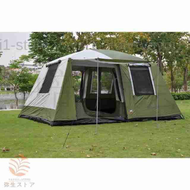 テント ツールーム 部屋 アウトドア 2ルーム 6?12人 大型 二重 レイヤー 強力 防水 防風 家族 UV耐性 ファミリー フルクローズ 防災 緊急 避難 災害 非常用の通販は 47,777円