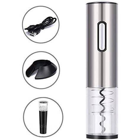 USB充電式 自動栓抜き 電動ワインオープナー 女性でも気楽に使える コルク抜き ソムリエナイフより便利 父の日 プレゼント ワインアクセの通販は 6,923円