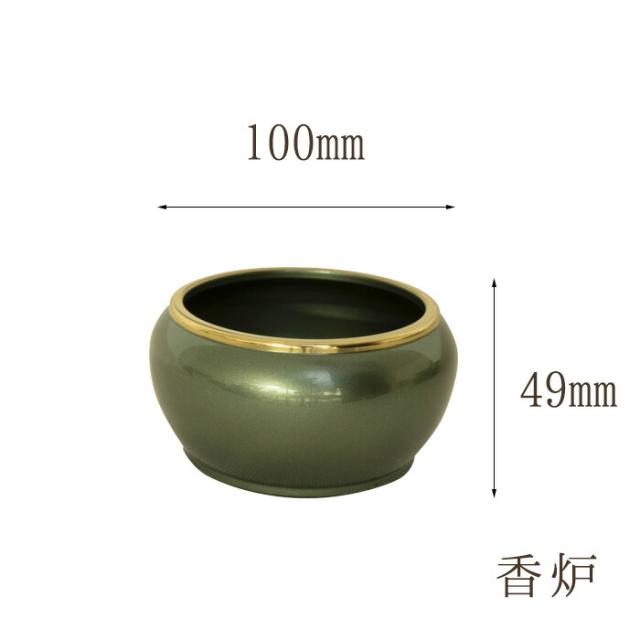 【なごみ工房】仏具 セット 仏具セット モダン仏具セット 【ルミエール 3.0寸 6点セット 具足 選べる7カラー】 家具調用仏具 モダン仏壇 香炉 茶湯器 仏飯器 花立 蝋燭立て 線香立て 小物_1