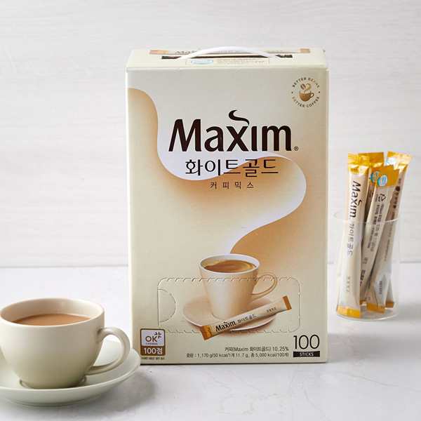 [東西] Maxim マキシム ホワイトゴールドコーヒーミックス(800包) / BOX(100包×8個入り) インスタントコーヒー 韓国コーヒー