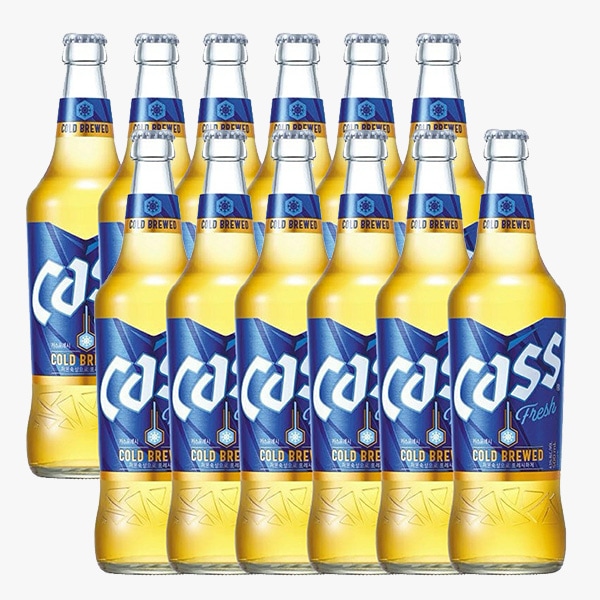 [OB] CASS カス瓶ビール /1箱(500ml×12本)カスビール 韓国お酒　韓国ビールの通販は