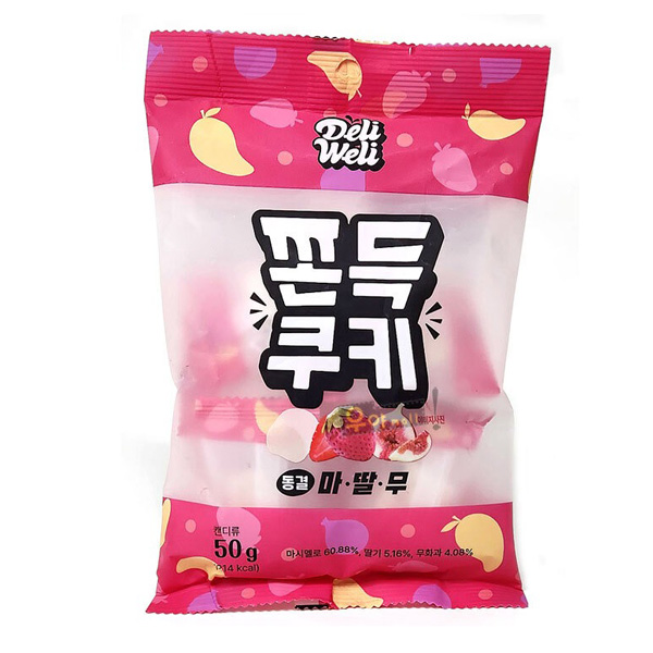 [DeliWeli] もちもちクッキー イチジク＆ベリー1BOX / (55g×30袋) マシュマロ イチゴ ベリー ダブルフルーツ味 一口 もちもちお菓子 新感覚 DeliWeli] もちもちクッキー イチジク＆ベリー1BOX / (55g×30袋