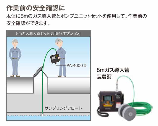 新コスモス電機 オプション品 ポンプユニットセット PA-4000II用 8mガス導入管セット