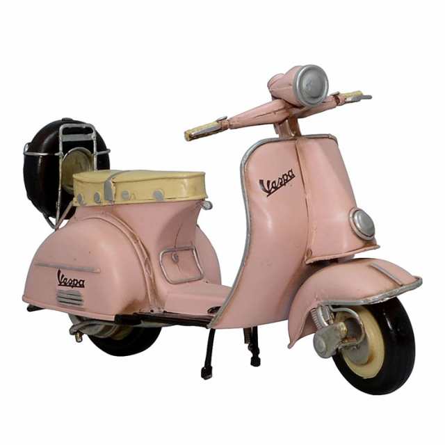 ベスパ vespa-01 クラシカル ヴィンテージ バイク スクーター オブジェ　置物 可愛い ディスプレイ　飾り【ブリキ 資材 オリジナル ドー