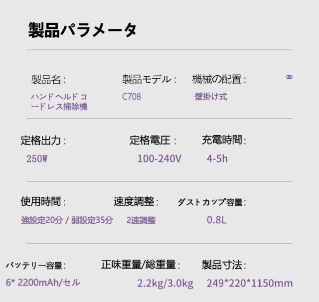 掃除機 コードレス 掃除機 コードレス掃除機 吸塵器 除?儀 一体型 22000Pa 強力吸引 自走式 自立式 スティック掃除機 ハンディクリーナー 充電式 サイクロン式 軽量 1.3kg 低騒音 65dB LEDライト 布団クリーナー ダニ 花粉対策 一人暮らし 新生活_11