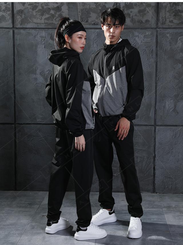 stan サウナスーツ メンズ レディース ダイエット［スポーツトレーナーが考えた大量発汗サウナスーツ］ 洗濯可 おしゃれ 大きいサイズ 男 サウナスーツ メンズ レディース 大きいサイズ フルジップ 上下 セット