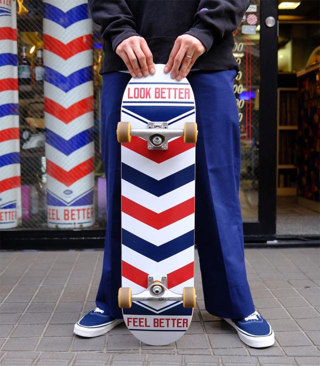 送料無料！MARVY LOOK BETTER FEEL BETTER SKATE DECK 8.25inch スケートボードデッキ 8.25inch MARVY JAPAN ウィリアムマービー公認 The Skatebord Deck スケートボード スケボー