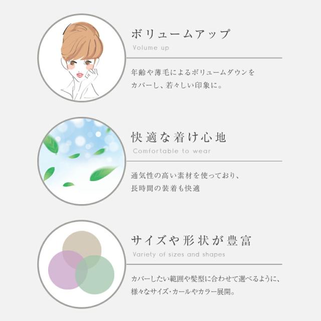 フォンテーヌ トップピース BPM01（人毛 + 合成繊維）総手植え