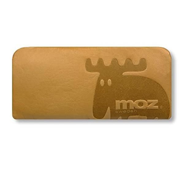 CAMEL 全3色！moz（モズ）ロゴデザイン リアルレザー ラウンドファスナー 長財布 ロングウォレット(86001) (CAMEL)